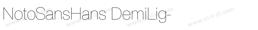 NotoSansHans DemiLig字体转换